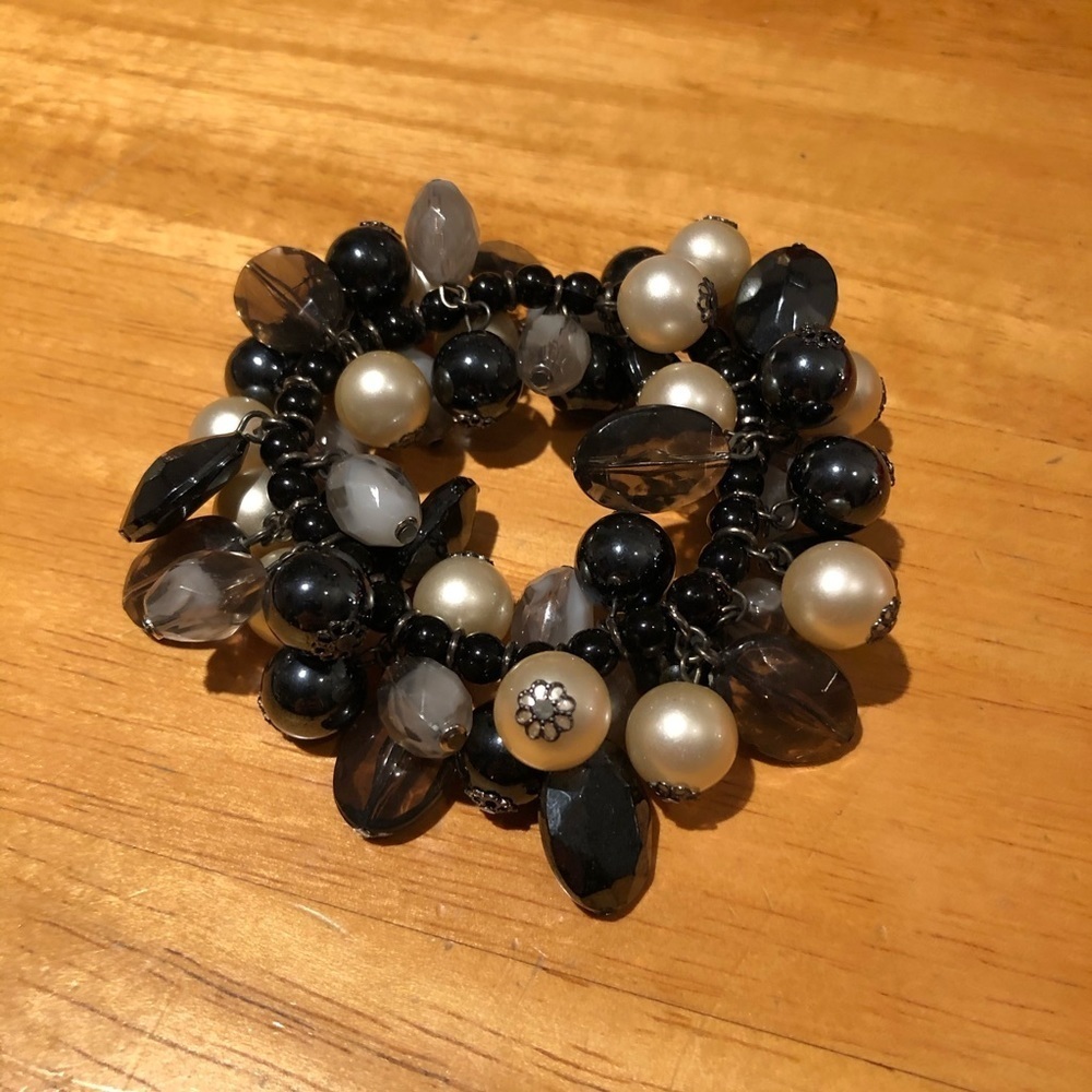 Chunky Beaded Stretch Bracelet
